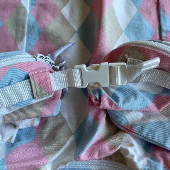 DockATot Deluxe+ Replacement Cover, Pink Blue Tan White, Dock A Tot - Picture 5 of 7